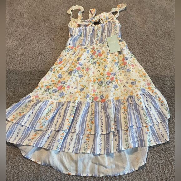 Maaji Backyard Spell Cutout Floral Print Cover-Up Mini Dress Size Small - Picture 5 of 6